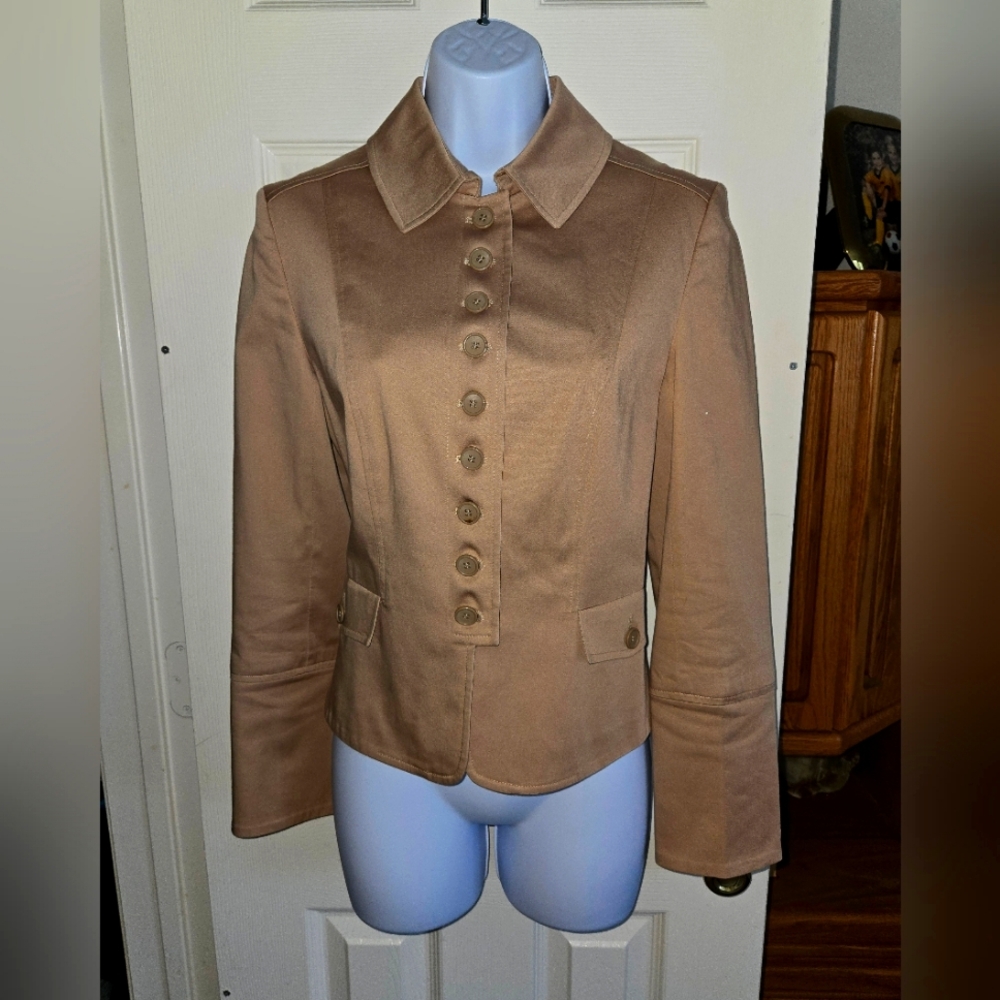 Kenar Blazer Women's Size 4 Tan Excellent Condition